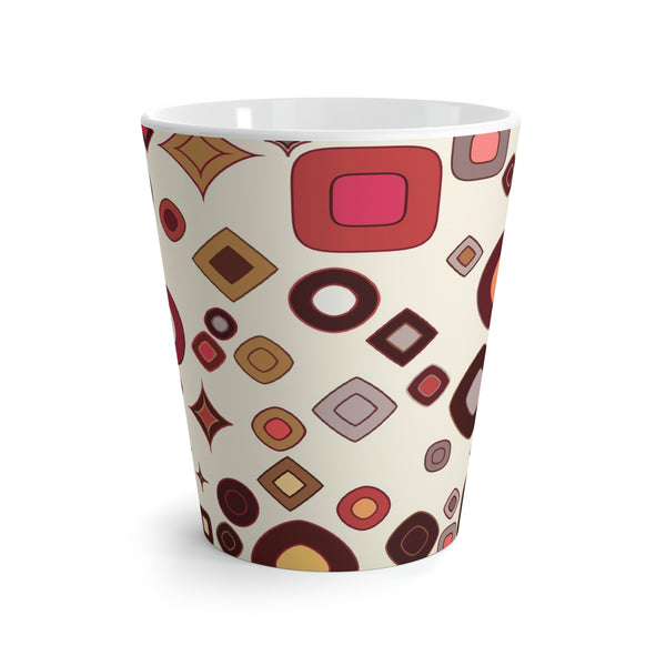 Neapolitan Pink Mod Latte Mug 12oz
