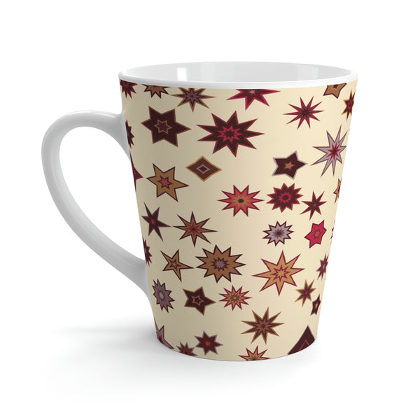 Soft Yellow Star Latte Mug 12oz