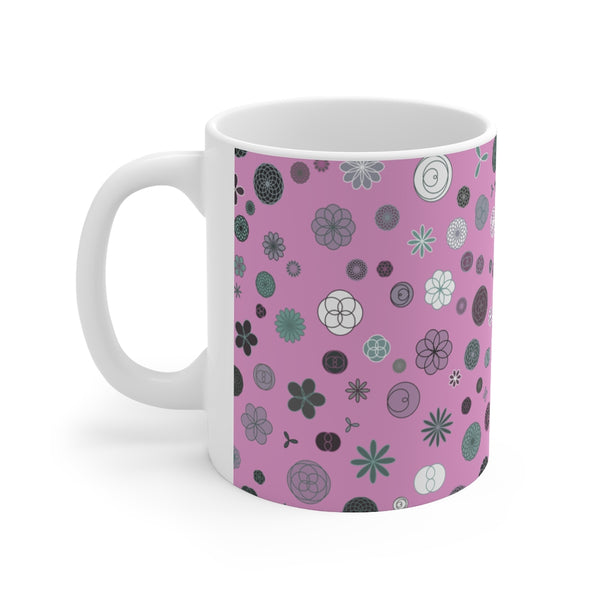 Primrose Pink Rosette Mug 11oz