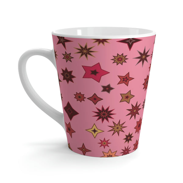 Parosol Pink Star Latte Mug 12oz