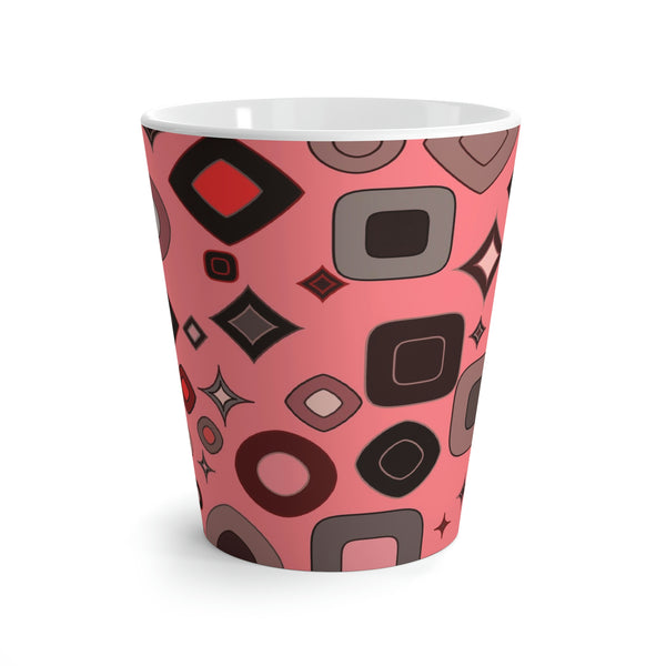 Taffy Pink Mod Latte Mug 12oz