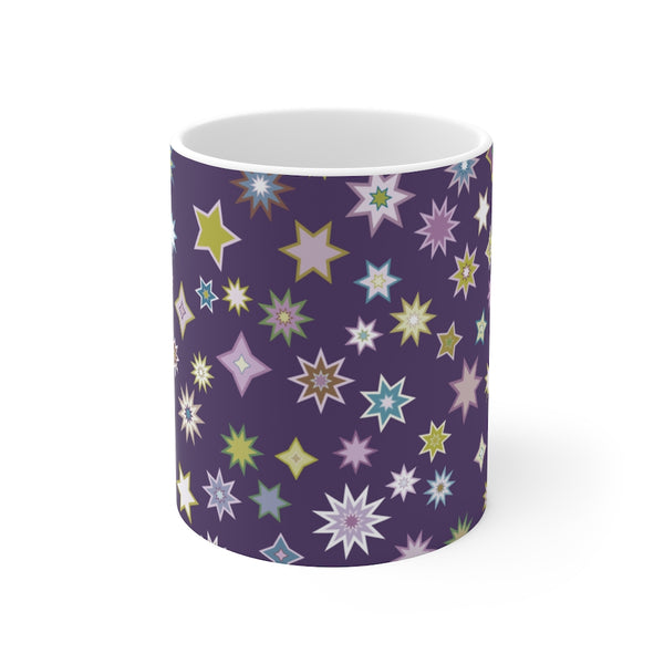 Grape Purple Star Mug 11oz