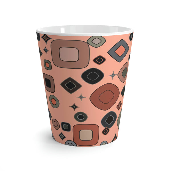 Orange Sherbert Mod Latte Mug 12oz