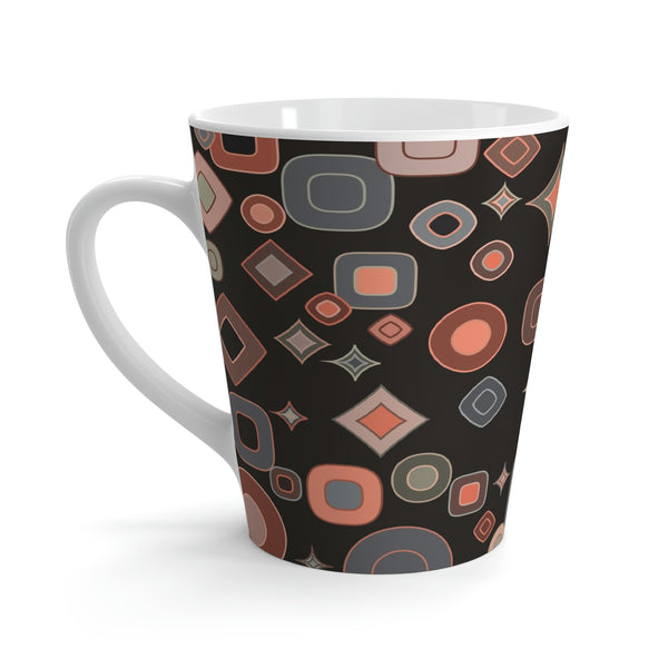 Black Terracotta Mod Latte Mug 12oz